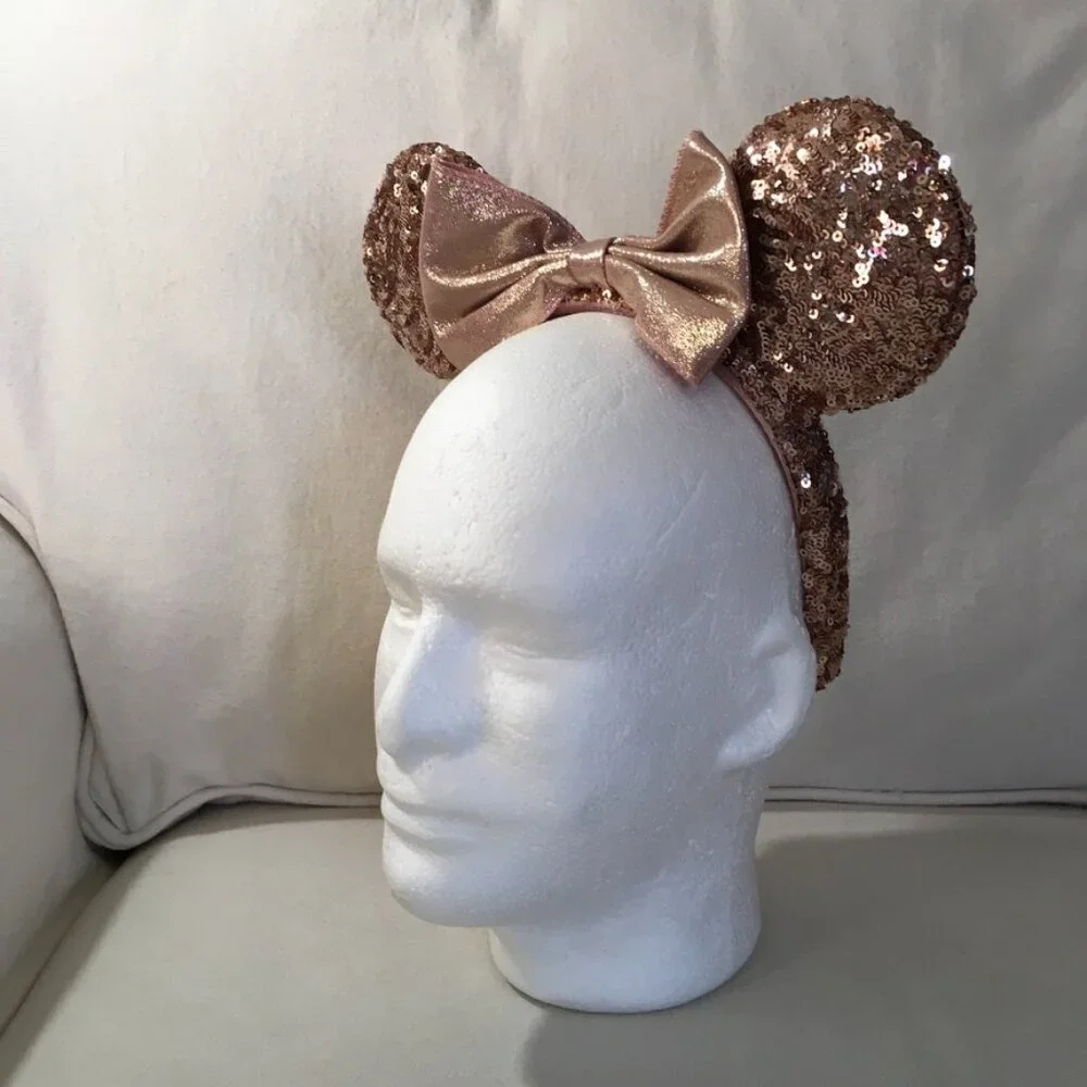 Disney Parks Minnie Mouse Pink Sequined Ears